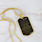 Son Laugh Love Live, Dog Tag Necklace, Gift for Son from Dad