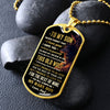 To My Son - I Will Always Have Your Back, DogTag Necklace Gift