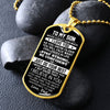 To My Son Gift From Dad | Stay Strong Be Confident | Dog Tag Necklace