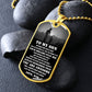 To My Son - Your Dream Stay Big, DogTag Necklace Gift to Son