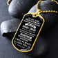 Son Never Feel You Are Alone, Dog Tag Necklace Meaning Message, 18k Yellow Gold Gift For Son From Dad, Best Christmas Birthday Gift Ideas