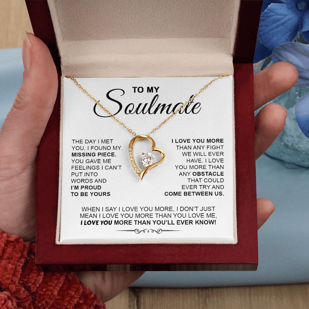 Soulmate The Day I Met You I Found My Missing Piece | Best Gift For Your Soulmate | Forever Love Necklace