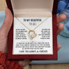Beautitul Wife Meeting You Was Fate | Romantic Gift For Her | Forever Love Necklace