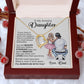 Daughter I'll Always Be With You, Forever Love Necklace, Perfect Gift For Daughter From Dad
