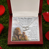 Daughter Listen To Your Heart, Perfect Pair Necklace, Gift For Daughter From Dad, Christmas Gift Idea