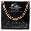 To My Man - My Choice - Cuban Link Chain Necklace