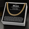 To My Man - My Choice - Cuban Link Chain Necklace