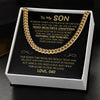 To My Son Gift From Dad | Most Beautiful Chapters | Cuban Link Chain Necklace