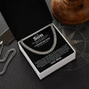 To My Son - My Heart - Cuban Link Chain Necklace