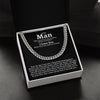 To My Man - My Choice - Cuban Link Chain Necklace