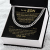 To My Son Gift From Dad | Most Beautiful Chapters | Cuban Link Chain Necklace