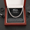 To My Man - My Choice - Cuban Link Chain Necklace