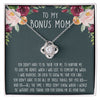 To My Bonus Mom - Thank You For Everything - Love Knot Necklace