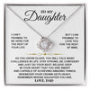 Daughter Be Confident And Just Do Your Best | Love Knot Necklace | Father Daughter Gifts From Dad