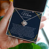 To My Beautiful Mom - Thank You - Love Knot Necklace