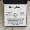 Daughter I Hope You, Love Knot Necklace, Gift For Daughter From Dad