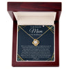 To My Beautiful Mom - Thank You - Love Knot Necklace