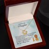 To My Beautiful Daughter - I'm Proud To Be Your Father - Gift For Daughter From Dad - Love Knot Necklace
