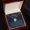 To My Beautiful Mom - Thank You - Love Knot Necklace