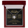 To My Beautiful Daughter - Always Keep You In My Heart - Love Knot Necklace