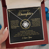 To My Beautiful Daughter - Always Keep You In My Heart - Love Knot Necklace