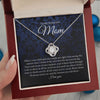 To My Beautiful Mom - Little Girl - Love Knot Necklace