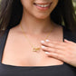 Granddaughter Your Journey, Interlocking Hearts Necklace, Perfect Gift for Granddaughter From Grandpa