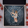 To My Gorgeous Wife, I Married You, Interlocking Hearts Necklace, Romantic Gift For Her