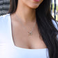 Granddaughter Your Journey, Interlocking Hearts Necklace, Perfect Gift for Granddaughter From Grandpa