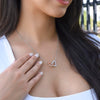 To My Gorgeous Wife, I Married You, Interlocking Hearts Necklace, Romantic Gift For Her