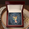 To My Gorgeous Wife, I Married You, Interlocking Hearts Necklace, Romantic Gift For Her