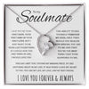 Soulmate I May Not Be Your First Date | Romantic Gift For Soulmate | Forever Love Necklace