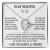 Beautitul Wife Meeting You Was Fate | Romantic Gift For Her | Forever Love Necklace