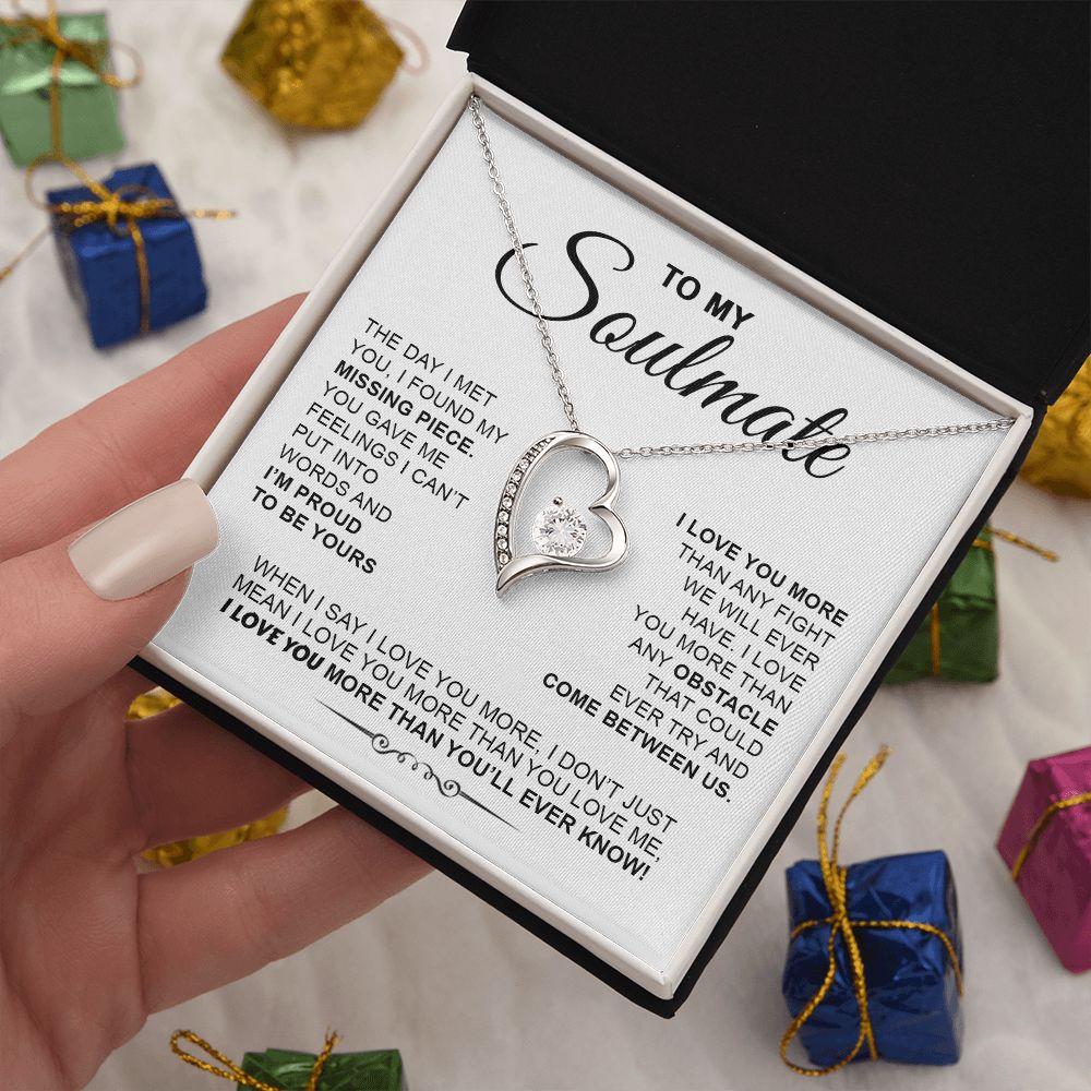 Soulmate The Day I Met You I Found My Missing Piece | Best Gift For Your Soulmate | Forever Love Necklace