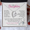 Daughter Feel My Love, Forever Love Necklace, Gift For Daughter From Dad