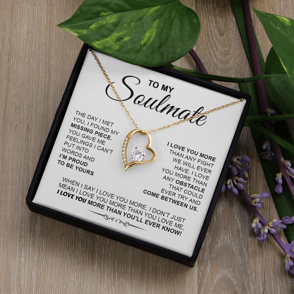 Soulmate The Day I Met You I Found My Missing Piece | Best Gift For Your Soulmate | Forever Love Necklace