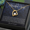 To My Beautiful Wife - The Beat Of My Heart - Forever Love Necklace